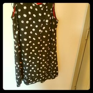 Pokidot dress black white